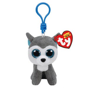 Gray Husky Beanie Belly Clip - Slush